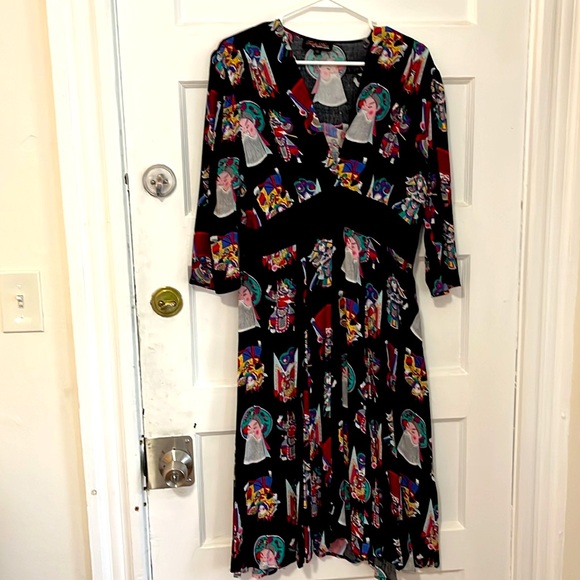 Colorful Patterned Women's Dress - Picture 1 of 5